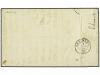 ✉ ESPAÑA. Ed. 48. 1859. 4 cuartos rojo. Mat fechador PORCUNA