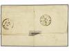 ✉ ESPAÑA. Ed. 87, 92. 1867. CORUÑA a NINOVE (Bélgica). 2 cua