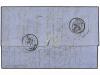 ✉ GRECIA. 1865. MANCHESTER (Gb) to PATRAS. Taxed on arrival 