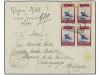 ✉ MARRUECOS. Ed. 297/04(4). 1949. TETUAN a MALAGA. Serie com