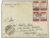 ✉ MARRUECOS. Ed. 297/04(4). 1949. TETUAN a MALAGA. Serie com