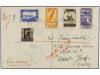 ✉ MARRUECOS. Ed. B 7/12. 1938. TETUAN a NEW YORK. Serie comp
