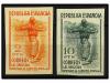 ** ESPAÑA. Ed. 798s, 800s. 2 pts. naranja y 10 pts. verde SI