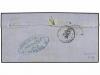 ✉ LEVANTE: CORREO FRANCES. 1868. MERSINA a FRANCIA. 40 cts. 