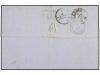 ✉ LEVANTE: CORREO FRANCES. 1863. SALONIQUE a MILÁN. 80 cts. 