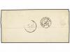 ✉ FRANCIA. Yv. 35, 29. 1872. ANET a VERNON. 5 cts. verde y 2