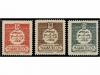 ** MARRUECOS. IMPUESTO DEL TIMBRE. Serie completa de 3 valor