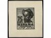 ** ESPAÑA. Ed. 1013. 75 cts. azul gris. NO EMITIDO. Leyenda 