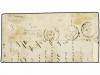 ✉ BELGICA. 1854. Part of cover (one flap on reverse missing)