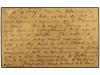 ✉ CONGO BELGA. 1908. 10c. red-brown on buff postal stationer