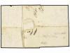 ✉ ESPAÑA: PREFILATELIA. 1824. AGUILAR a FRANCIA. Marca C.R.A