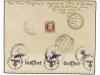✉ ESPAÑA. 1941. AYAMONTE a ALEMANIA. Espectacular franqueo, 