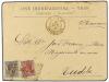 ✉ ESPAÑA. 1878-82. Conjunto de11 cartas con diversos matasel