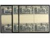 ** ESPAÑA. Ed. 257/61 y 263. 5, 10, 15, 25, 30 y 50 cts. Blo