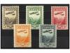 * ESPAÑA. Ed. 650/54. SERIE COMPLETA, muy bien centrada. Cat