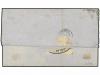 ✉ ESPAÑA. Ed. 121 F. 1873. MADRID a BARCELONA. 10 cts. azul 