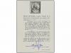 (*) ESPAÑA. Ed. 152F. 10 pts. negro. FALSO POSTAL, tipo II. 
