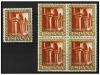 ** ESPAÑA. Ed. 1366. ARTE ROMÁNICO. 1 pta. castaño rojo y or