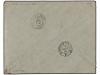 ✉ ESPAÑA. Ed. 201 (5). 1886. SITGES a FRANCIA. 5 cts. verde 