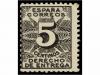 ** ESPAÑA. Ed. 592er. 5 cts. negro. Impresión RECTO+VERSO. C
