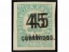 * ESPAÑA. Ed. 742shcca. 45 cts. s. 1 cto. verde. Tres sellos