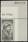 ** ESPAÑA. Ed. 1536, 1537, 1539. PERSONAJES. 1 pta. negro SI