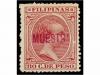 * FILIPINAS. Ed. 117/30M. SERIE COMPLETA, sobrecarga MINISTE