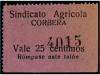 ESPAÑA GUERRA CIVIL. CORBERA. SOCIEDAD OBRERA. 5 cts. y 25 c