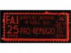 ESPAÑA GUERRA CIVIL. F.A.I. PRO REFUGIO. BARCELONA. 25 cts.