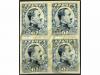 ** ESPAÑA. Ed. 497s. 40 cts. azul. Bloque de cuatro SIN DENT