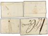 ✉ ESPAÑA: PREFILATELIA. 1780-98. PAMPLONA. Cuatro cartas con