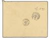 ✉ FRANCIA. 1883. BORDEAUX a MARMANDE. 25 cts. amarillo (defe