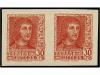 ** ESPAÑA. Ed. 844Ae (2), 844Aes (2). 30 cts. rojo "CMS" en