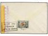 ✉ ESPAÑA GUERRA CIVIL. 1937. VENDRELL a FRANCIA. 10 cts. y 5