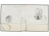 ✉ ESPAÑA. Ed. 107 (3). 1872. GRANADA a LYON. 50 mils. azul, 