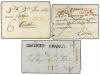 ✉ CHILE. 1800-1850. Conjunto de 13 cartas o frontales con di
