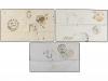 ✉ MEXICO. 1851-57. Tres cartas circuladas a FRANCIA desde DU