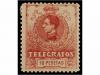 * ESPAÑA: TELEGRAFOS. Ed. 47/54. SERIE COMPLETA, centrajes d
