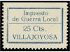 ESPAÑA GUERRA CIVIL. VILLAJOYOSA. IMPUESTO DE GUERRA LOCAL. 