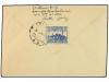 ✉ ESPAÑA GUERRA CIVIL. 1939. ROTA a BARCELONA. 10 cts. y 40 