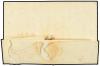 ✉ ESPAÑA: PREFILATELIA. 1844. IGUALADA a BARCELONA. Fechador