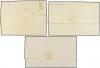 ✉ ESPAÑA: PREFILATELIA. 1802-1840. Tres cartas con diferente