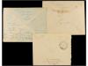 ✉ ESPAÑA GUERRA CIVIL. 1939. Tres sobres dirigidos a la SUBI