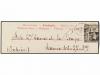 ✉ ESPAÑA. Ed. PEB 3. 1904. BARCELONA correo interior. 10 cts