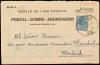 ✉ ESPAÑA. Ed. 355. 1923. ZARAGOZA a MADRID. 25 cts. azul POS