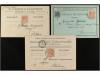 ✉ ESPAÑA. 1890-1900. Conjunto de 19 tarjetas postales emitid