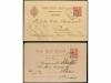 ✉ MARRUECOS. 1894-1907. Conjunto de ocho enteros postales de