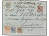 ✉ FILIPINAS. Ed. 110, 114, 123/25. 1894. FRONTAL. FILIPINAS 
