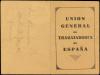 ✉ ESPAÑA GUERRA CIVIL. CARNET de la U.G.T. en Francia con vi
