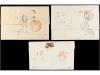 ✉ ESPAÑA: PREFILATELIA. 1828-48. MADRID. Tres cartas con mar
